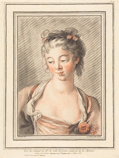 Bust of a Young Woman Looking Down