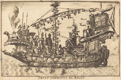 Orfeo condotto da Bacco