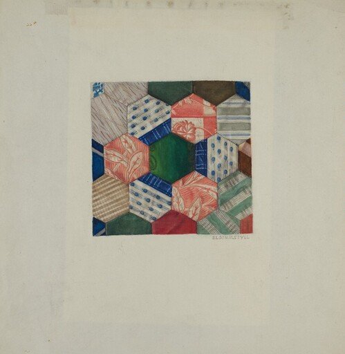 Silk Quilt - "Honeycomb" Pattern