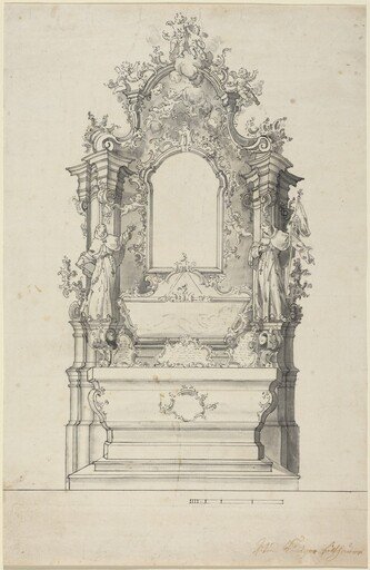 Rococo Altar with a Reliquary Tomb