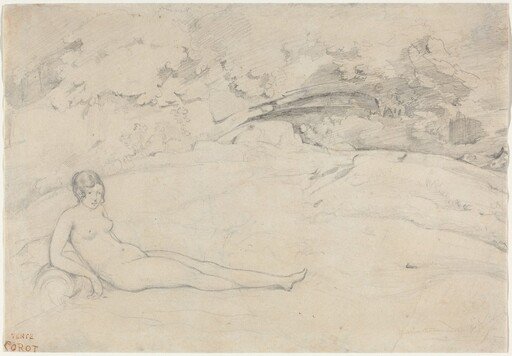 A Nude Reclining in a Landscape