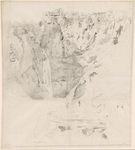 Cliffs with a Waterfall at Tivoli