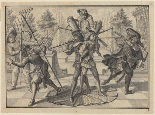 Harlequin and Scaramouche Create a "Fountain"