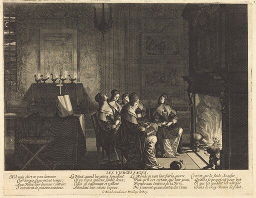 The Wise Virgins before the Fire