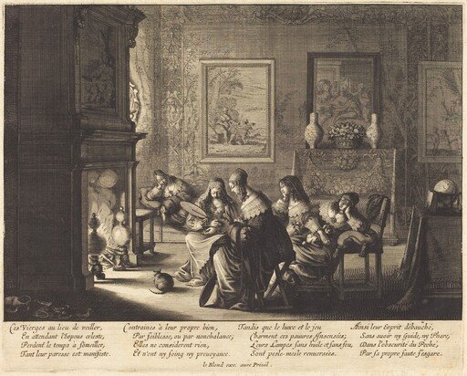 The Foolish Virgins Sleeping