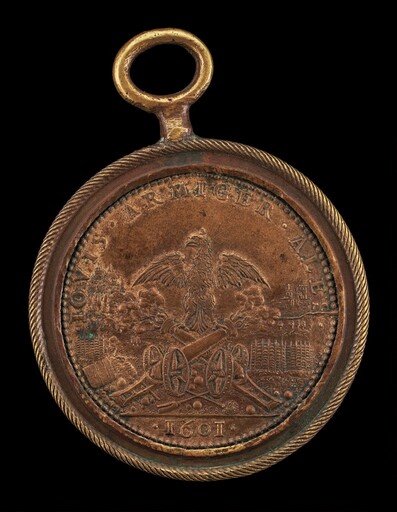 Eagle Astride Two Cannons (The Artillery) [reverse]