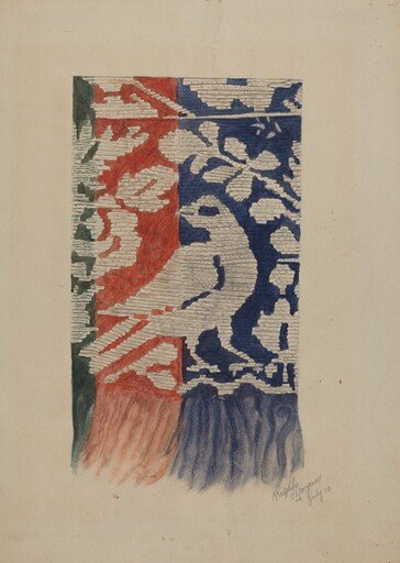 Jacquard Coverlet (Detail)