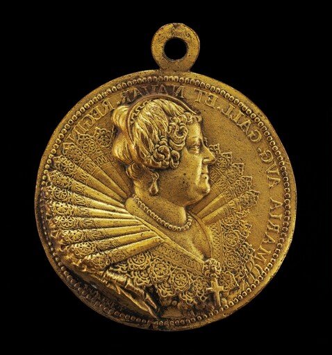 Marie de' Medici, 1573-1642, Wife of King Henri IV of France 1600 [obverse]