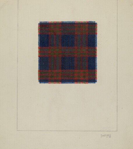Plaid Homespun Cloth