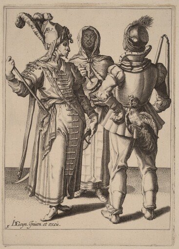A Grandee, a Peasant, and a Veiled Woman