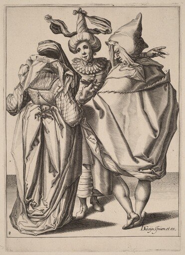 A Couple Addressing a Gesticulating Young Man