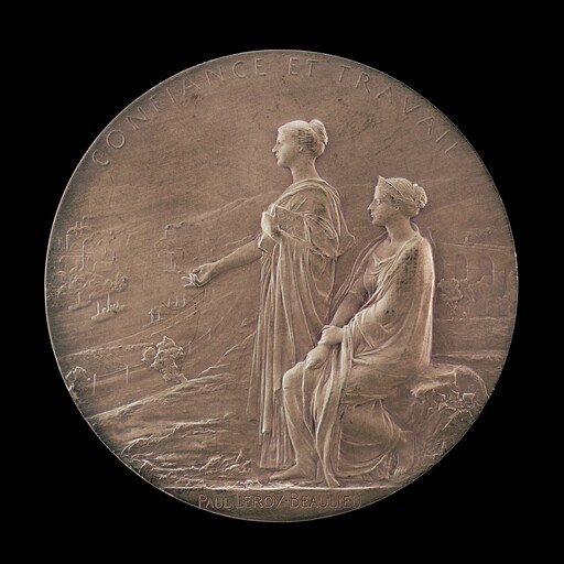 Personifications of Trust and Industry in a Landscape [reverse]