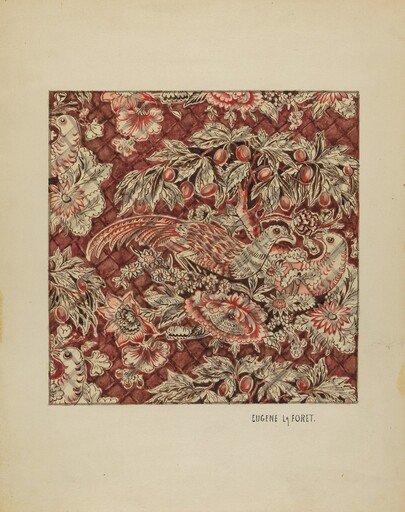 Quilted Chintz Coverlet