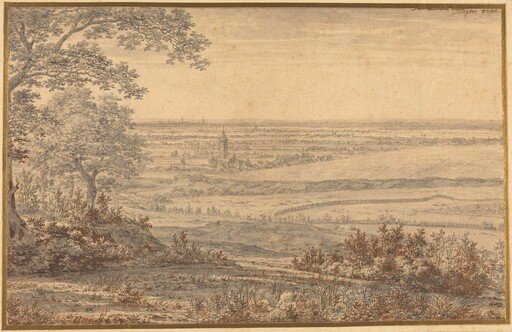 Extensive Landscape Seen from the Edge of a Forest
