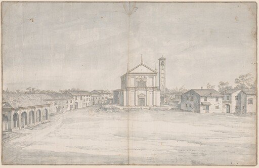 A Town Center with a Church