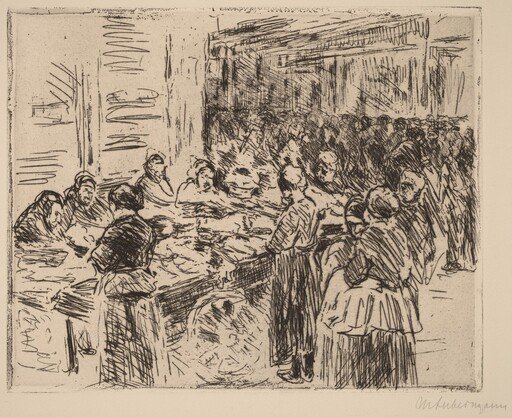 From the Jewish Quarter in Amsterdam: Fishmarket on the Street Corner