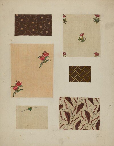 Materials from Patchwork Bedspread