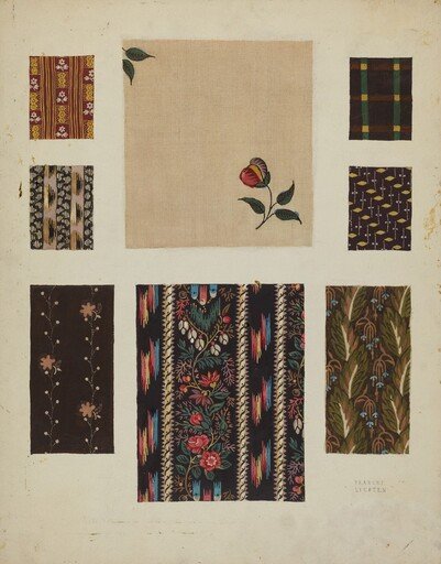 Materials from Patchwork Bedspread