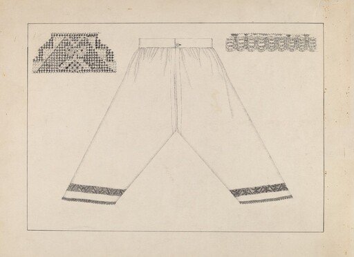 Drawers Trimmed w/ Drawnwork