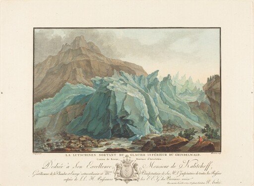 La Lutschinen sortant du Glacier inférieur du Grindelwald