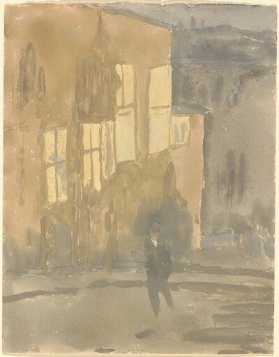 Street at Night, Meudon