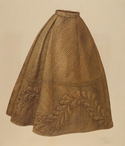 Quilted petticoat