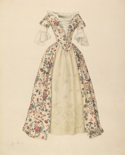 Dress with Quilted Petticoat