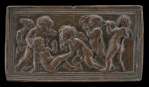 Infant Bacchants with Pipes, a Vase, and a Mask of Silenus