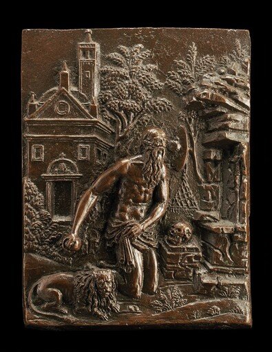 Saint Jerome in Penitence before a Rustic Church