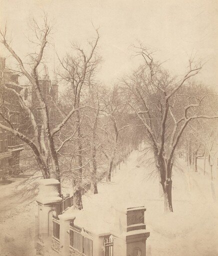 Boston Common Snow Scene