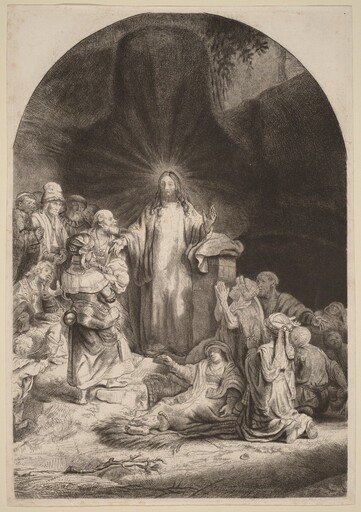 Christ Preaching and Healing (Fragment from the Hundred Guilder Print)