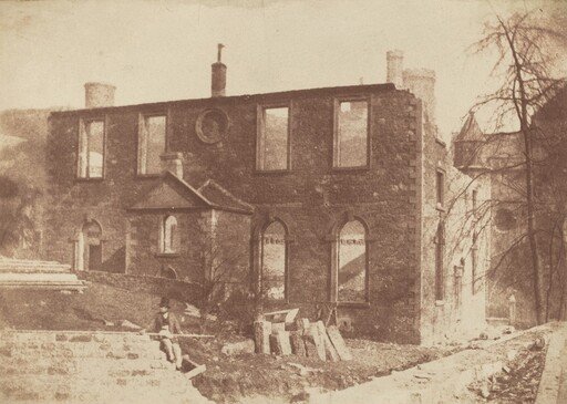 Lady Glenorchy's Chapel during demolition, on the site of Waverley Station