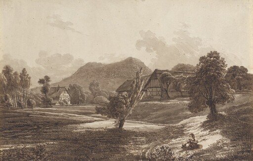 Lusatian Landscape with the Landeskrone Mountain