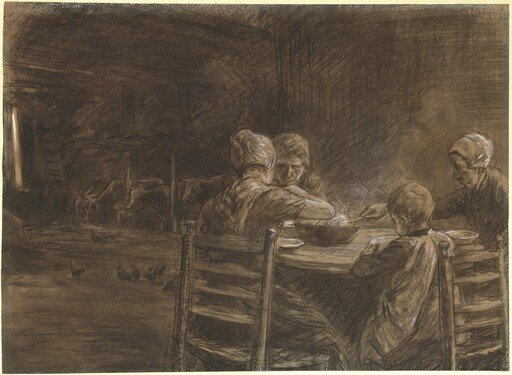 East Frisian Peasants Eating Supper