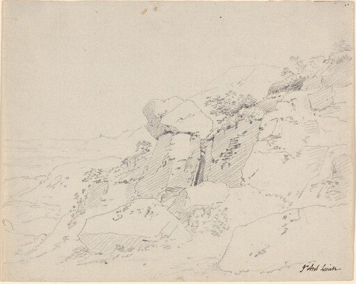 Glacial Boulders at the Edge of a Mountain
