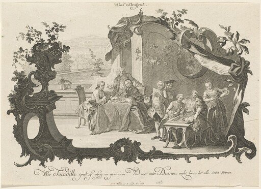 Das Bretspiel (Ladies and Gentlemen Playing Board Games)
