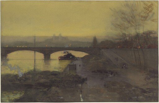 The Pont d'Alma at Twilight