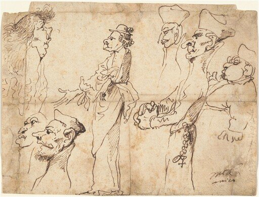 Caricatures of Clerics and Priests