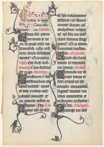 Manuscript Leaf from the Beauvais Missal