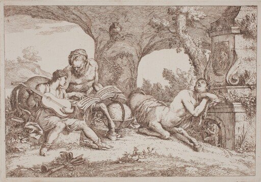 Chiron Teaches Music to Achilles