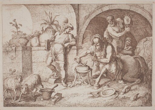 Chiron Teaches Magic to Achilles