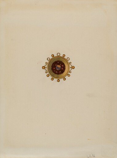 Garnet Earring