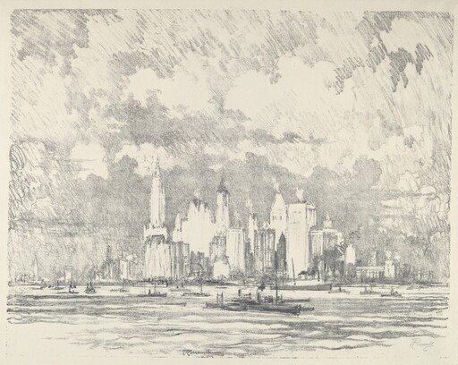 New York From Ellis Island