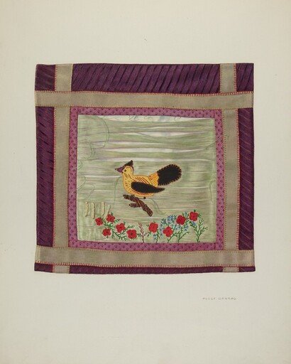 Applique Coverlet (Detail)