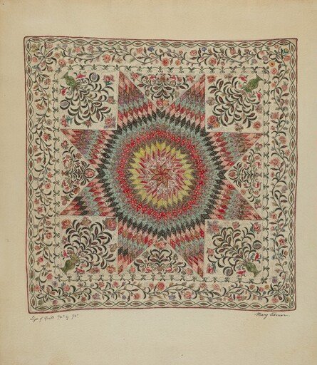 Patchwork and Applique Quilt