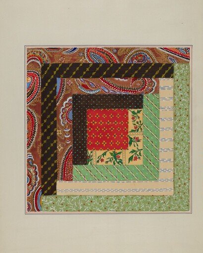 Log Cabin Quilt Square