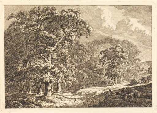 Forest with Travelers by a Road
