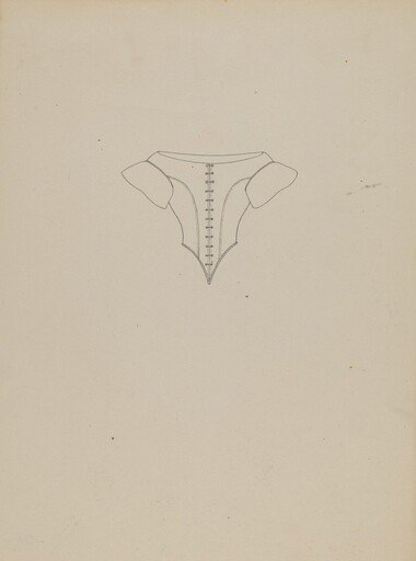 Evening Bodice, Line Drawing