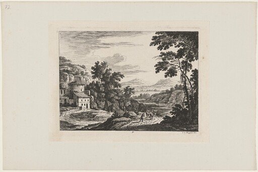 Cattle Drover in an Italian Landscape