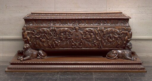 Walnut Cassone made for Strozzi Family